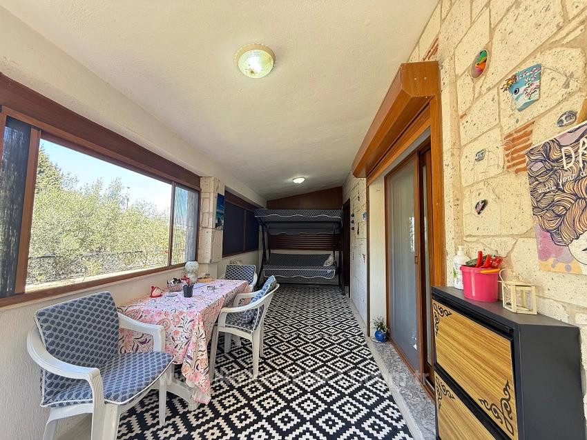 2+1 Voll Möblierte Villa Mit Garten In Doğanbey, Seferihisar Zu Verkaufen