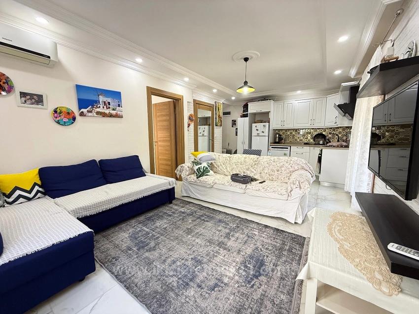 2+1 Voll Möblierte Villa Mit Garten In Doğanbey, Seferihisar Zu Verkaufen