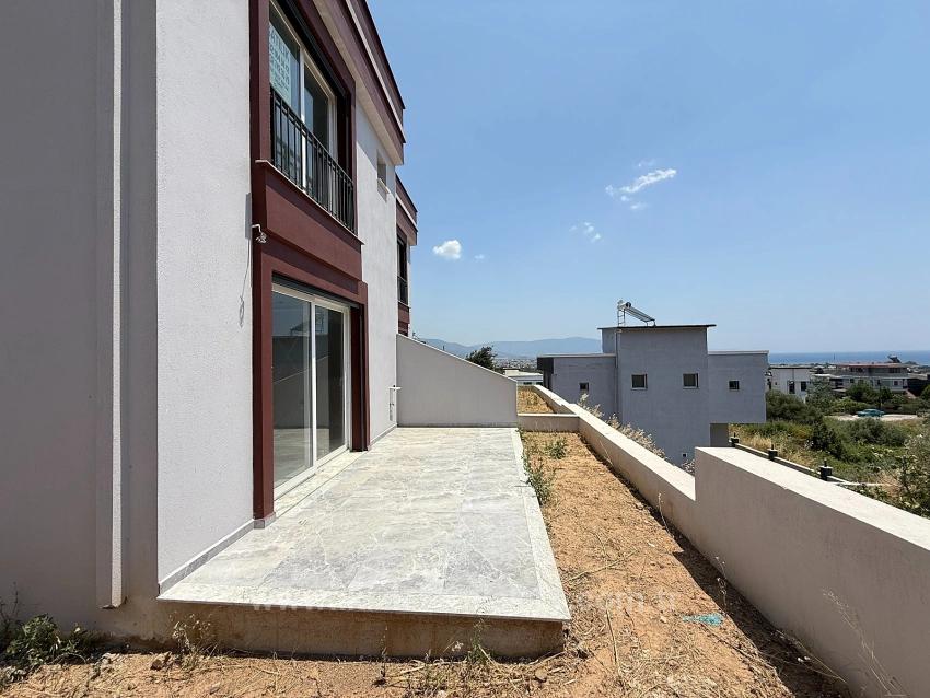3+1 Villa Mit Meerblick Und Separatem Garten In Seferihisar Doğanbey Zu Verkaufen