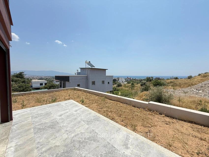 3+1 Villa Mit Meerblick Und Separatem Garten In Seferihisar Doğanbey Zu Verkaufen