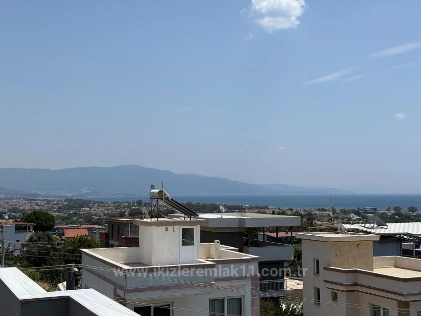 3+1 Villa Mit Meerblick Und Garten In Seferihisar Doğanbey Zu Verkaufen