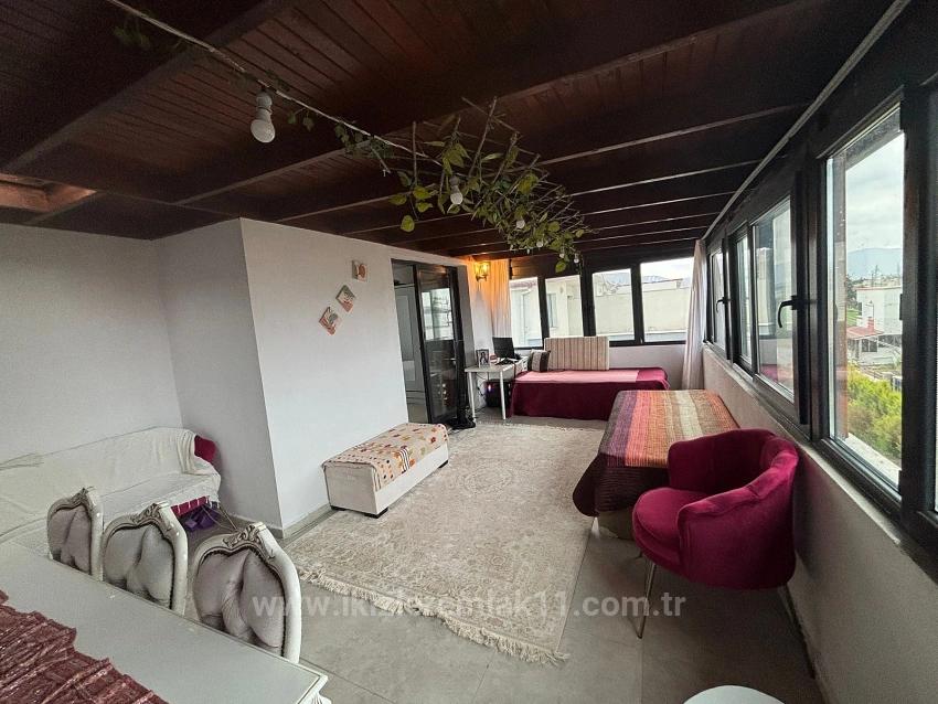 3+1 Maisonette-Ferienhaus Mit Garten Zum Verkauf In Seferihisar Doğanbey