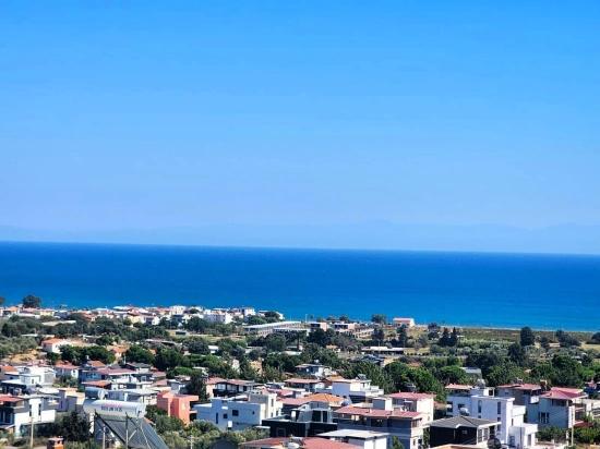 Freistehendes Einfamilienhaus In Seferihisar Doğanbey Mit Großem Garten Und Panoramablick Auf Das Meer Zu Verkaufen