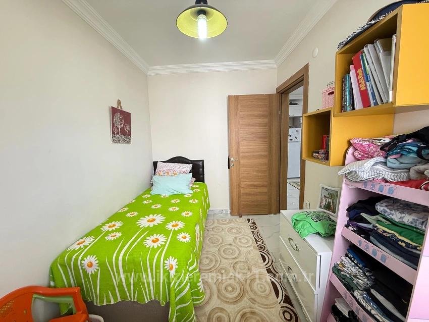 2+1 Fully Furnished Villa With Garden For Sale In Doğanbey, Seferihisar