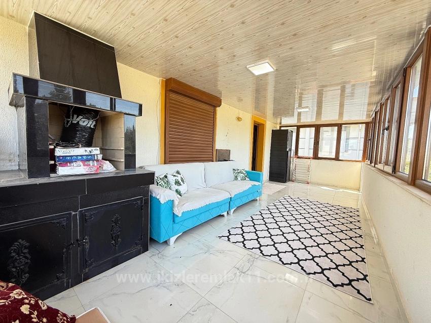 2+1 Fully Furnished Villa With Garden For Sale In Doğanbey, Seferihisar