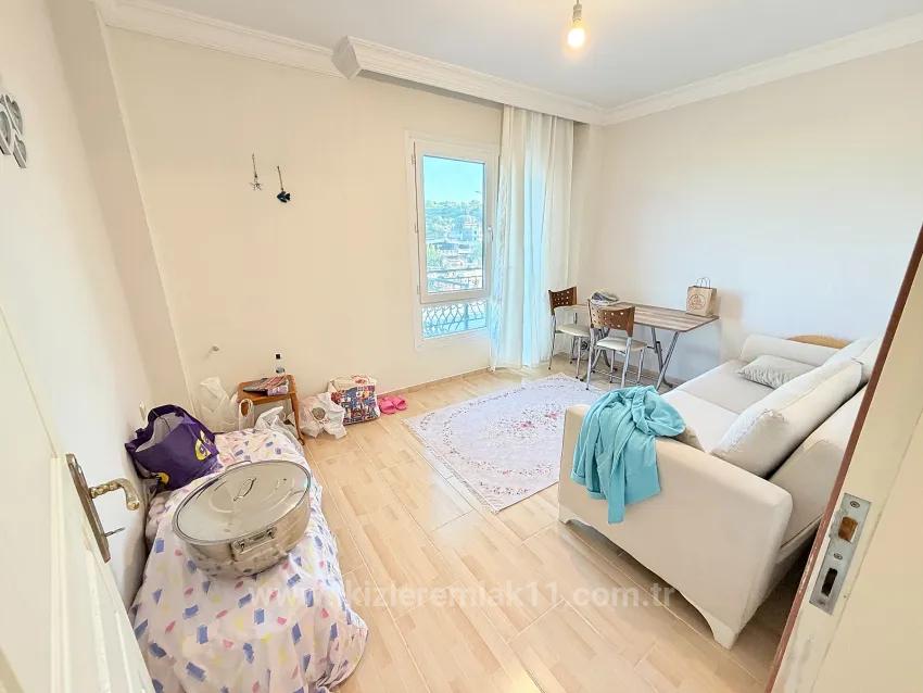In Ürkmez, 400 M To The Sea, Separate Kitchen Double Balcony Spacious 2+1 Apartment