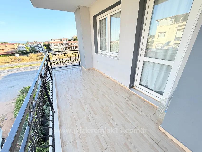 In Ürkmez, 400 M To The Sea, Separate Kitchen, Spacious 2+1 Fully Furnished Apartment