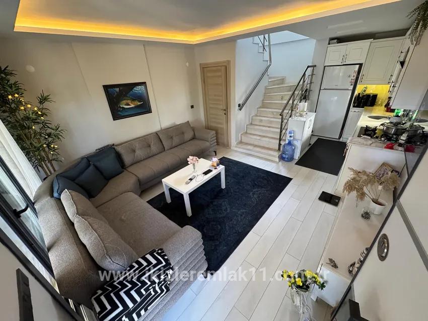 For sale In Seferihisar Doğanbey 3+1 spacious garden duplex summer house
