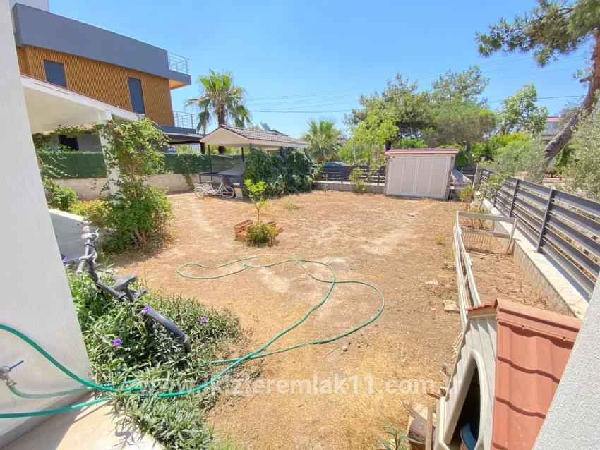 Seferihisar Bengiler'de Sea Side Spacious Garden Low-cost 1+1 Ground Floor Apartment