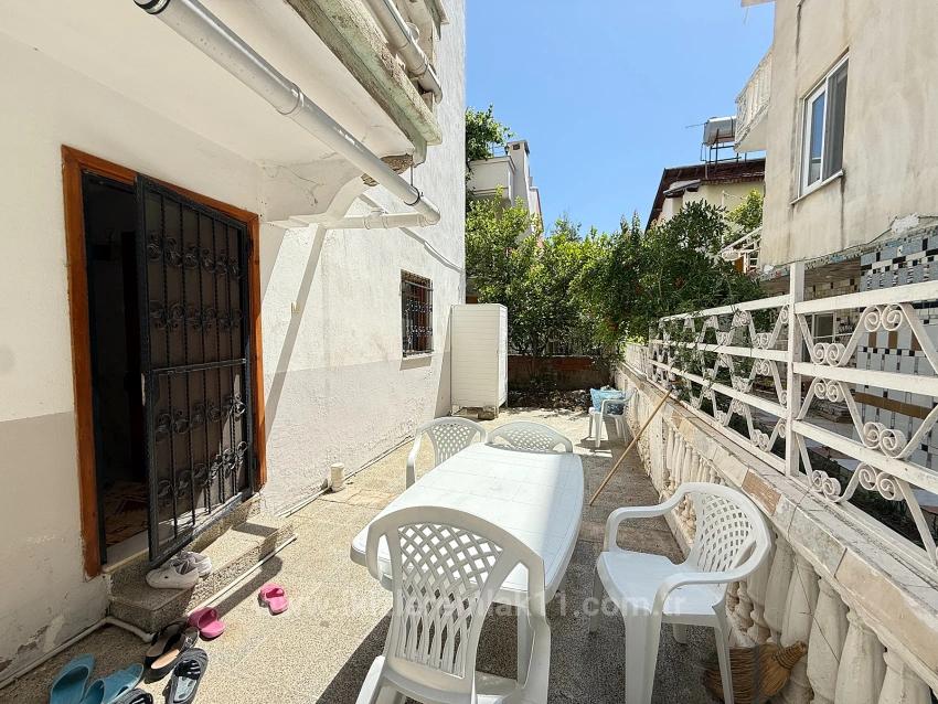 3+1 Garden Apartment For Sale In Ürkmez, 250 Meters From The Sea, Affordable Price