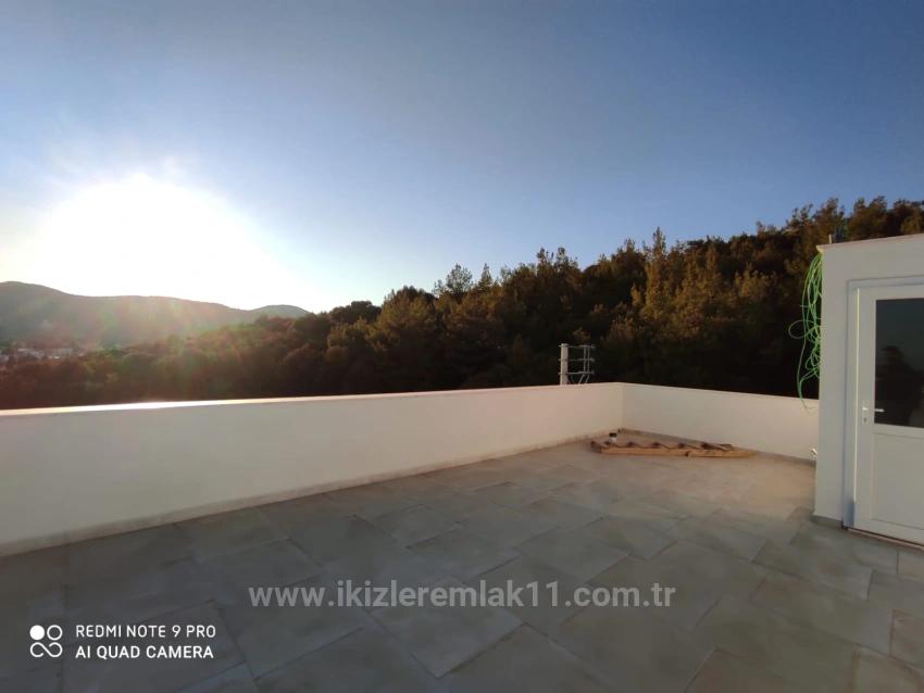 4+2 Detached Summer House For Sale In Doğanbey, Surrounded By Nature With Full Sea View