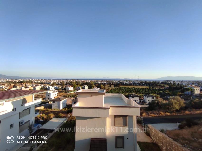 4+2 Detached Summer House For Sale In Doğanbey, Surrounded By Nature With Full Sea View