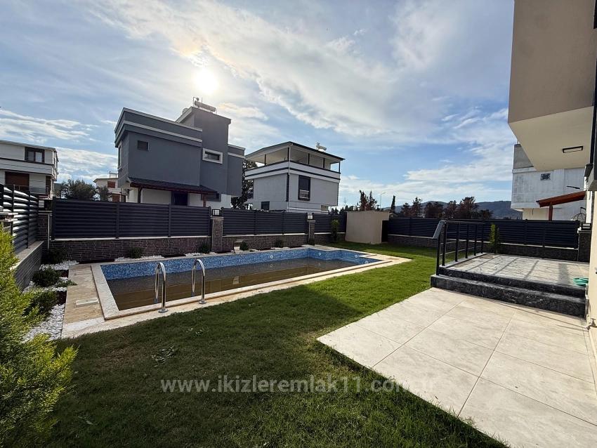 Brand New Luxury Detached Villa With Pool For Sale In Seferihisar Doğanbey