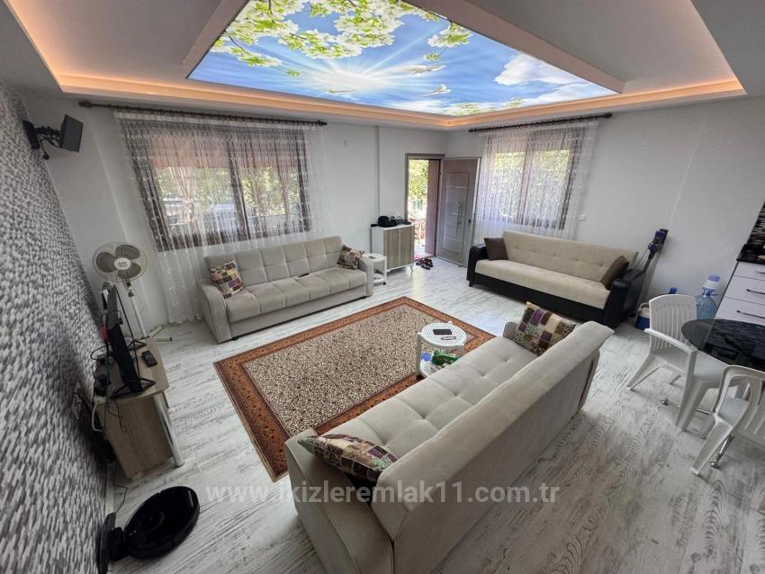 2+1 Duplex Summer House For Sale In Doğanbey Center, Seferihisar