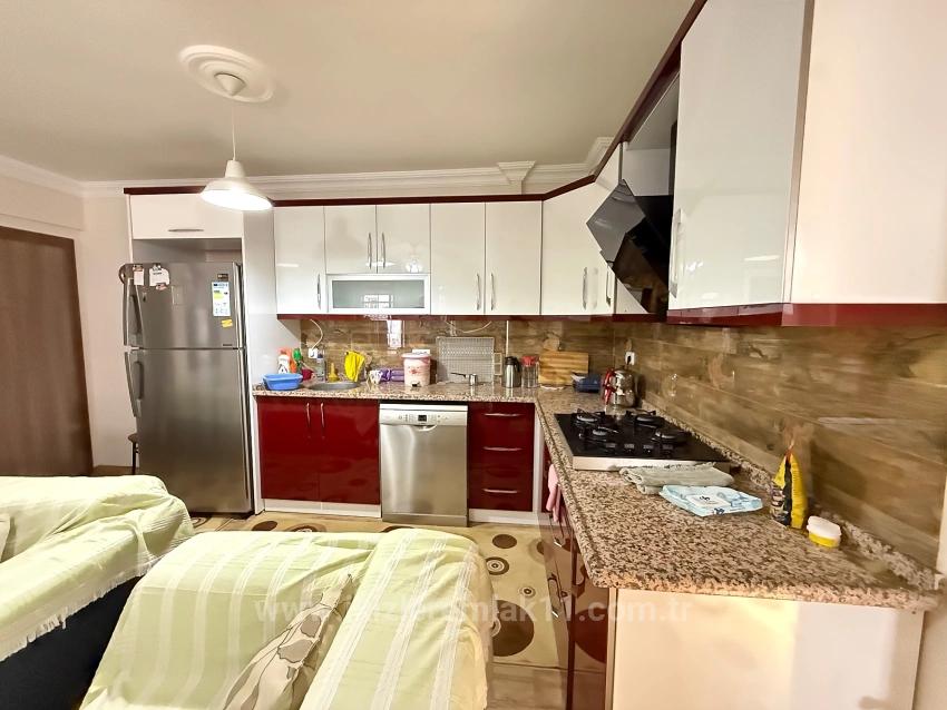 Ground Floor 2+1 Apartment With Garden For Sale In Seferihisar Ürkmez Center.