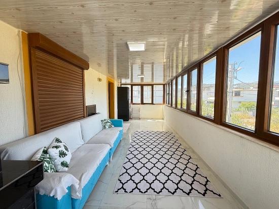 2+1 Fully Furnished Villa With Garden For Sale In Doğanbey, Seferihisar