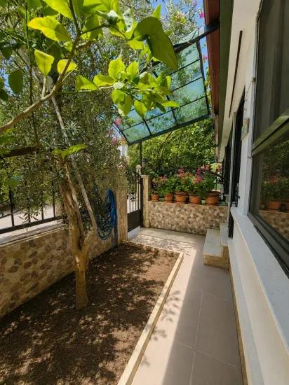 In Gümüldür, 100m From The Sea, Fully Furnished, Spacious Garden Villa