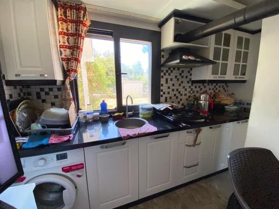 Seferihisar Bengiler'de Sea Side Spacious Garden Low-cost 1+1 Ground Floor Apartment
