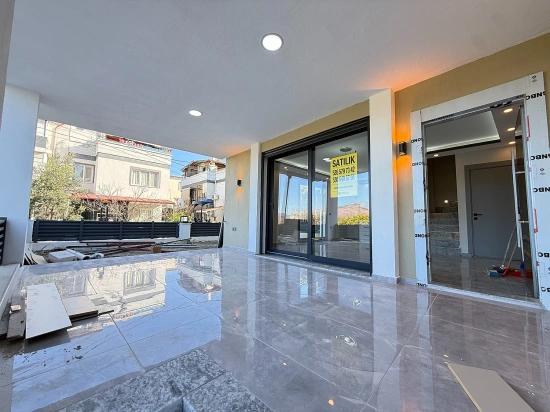 Luxury Brand New 3+1 Villa With Garden For Sale Near The Sea In Doğanbey, Seferihisar.