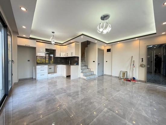Luxury Brand New 3+1 Villa With Garden For Sale Near The Sea In Doğanbey, Seferihisar.