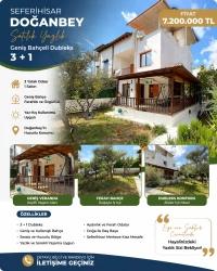 3+1 Duplex Villa With Spacious Garden In Doğanbey Center, Seferihisar