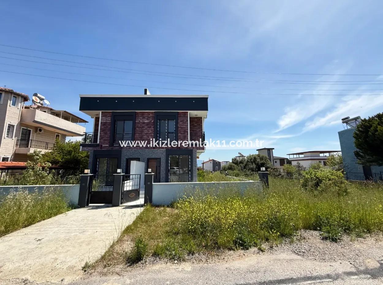 2 1 New Duplex Cottage With Sea View With Large Garden For Sale In Doganbey, Seferihisar