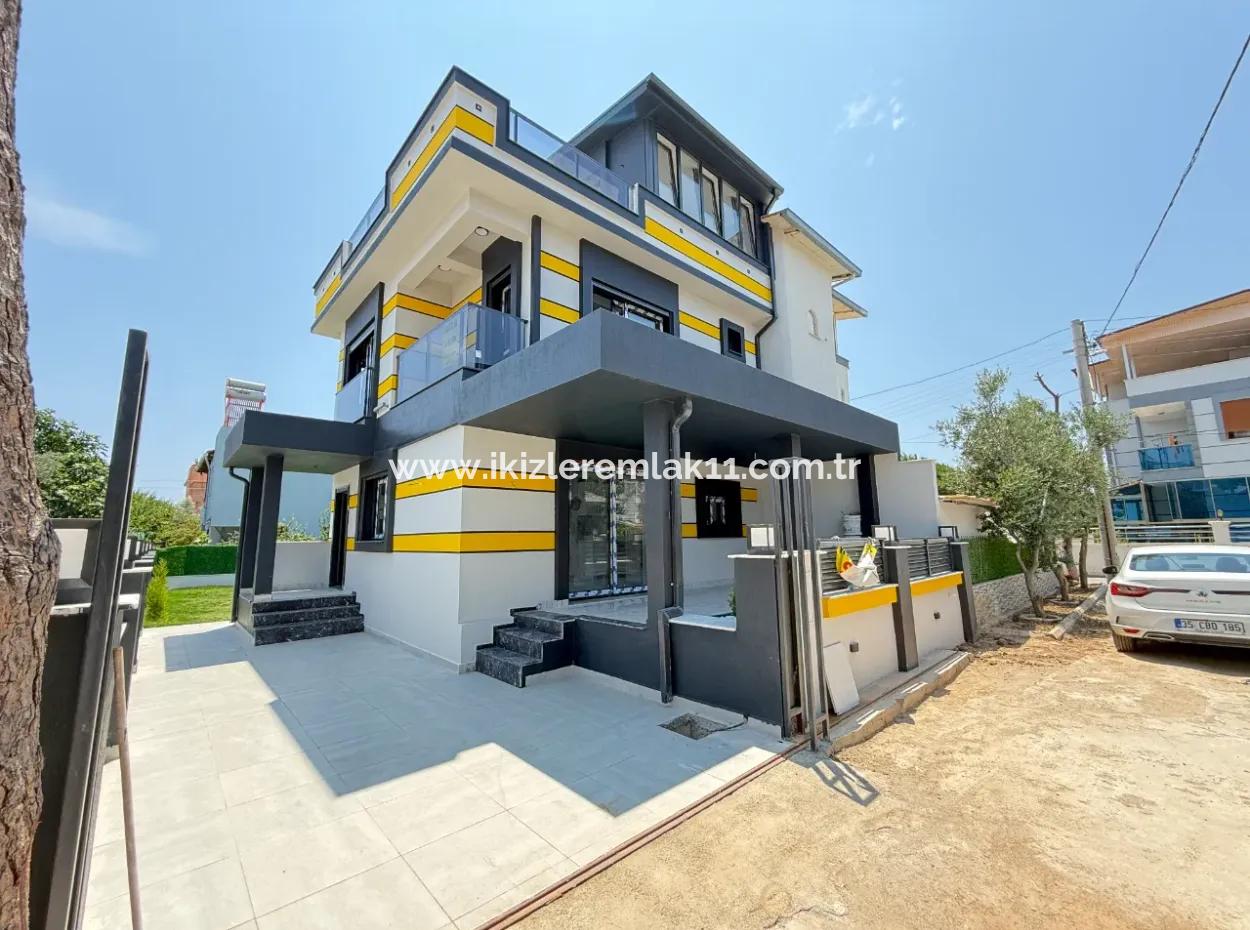 3 1 Detached New Villa With Large Garden For Sale In Doganbey, Seferihisar