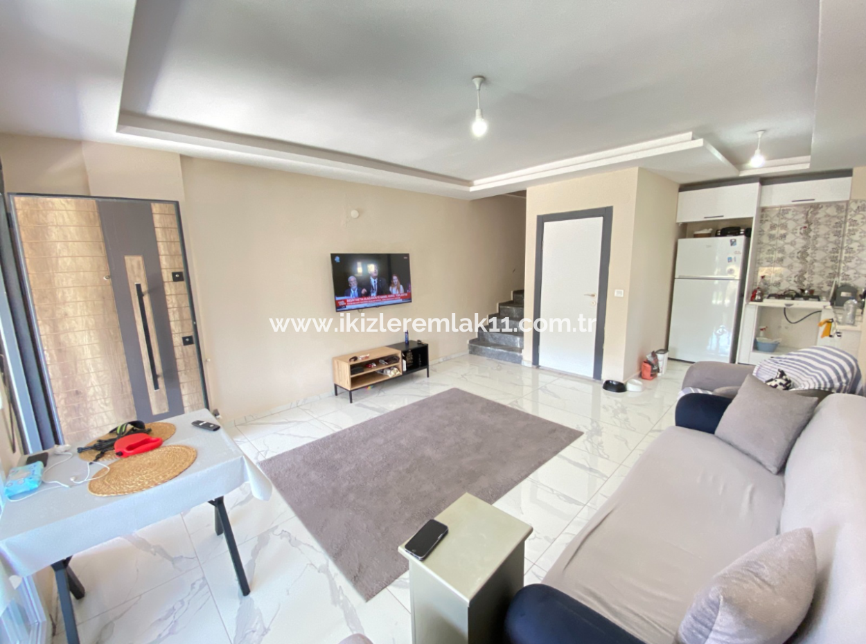 3 In 1 Duplex With Large Garden For Sale In Payamlı Village, Doganbey, Seferihisar