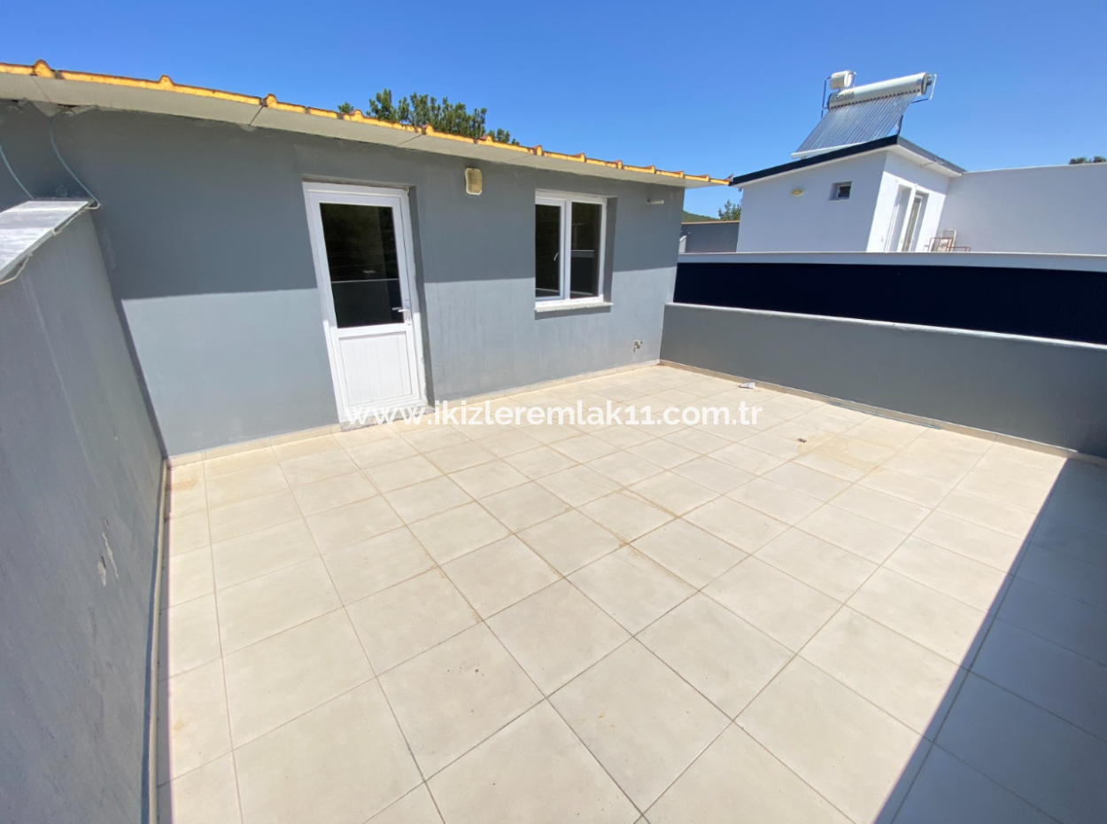 3 In 1 Duplex With Large Garden For Sale In Payamlı Village, Doganbey, Seferihisar