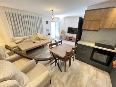 3 In 1 Furnished Duplex Cottage With Garden In A Complex In Doğanbey