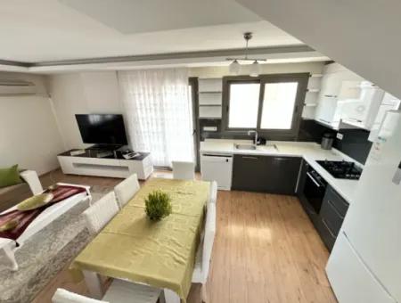 2 1 Apartment Duplex With Fully Furnished Terrace For Sale In Ürkmez Center
