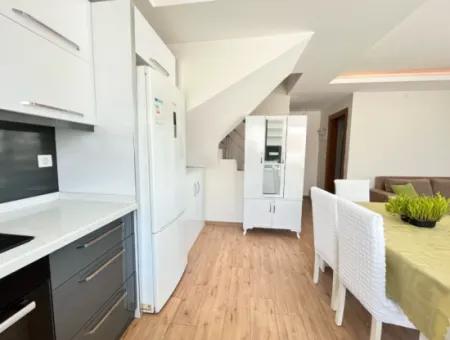 2 1 Apartment Duplex With Fully Furnished Terrace For Sale In Ürkmez Center