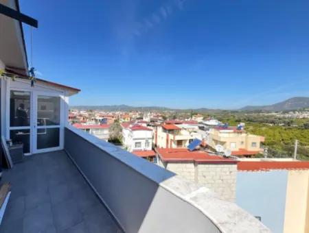 2 1 Apartment Duplex With Fully Furnished Terrace For Sale In Ürkmez Center