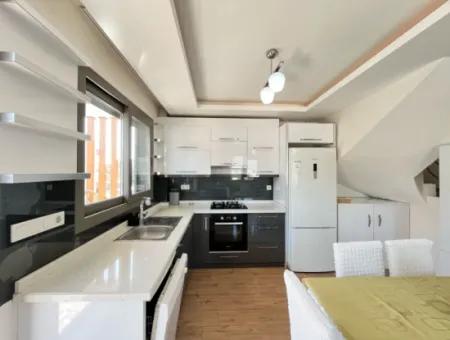 2 1 Apartment Duplex With Fully Furnished Terrace For Sale In Ürkmez Center