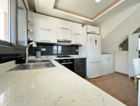 2 1 Apartment Duplex With Fully Furnished Terrace For Sale In Ürkmez Center