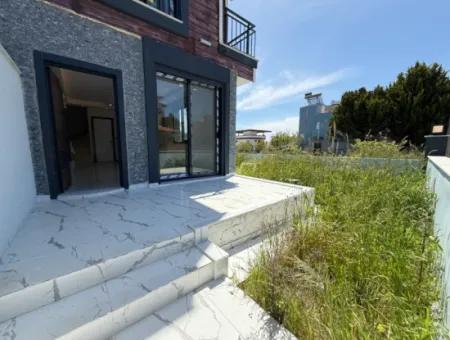 2 1 New Duplex Cottage With Sea View With Large Garden For Sale In Doganbey, Seferihisar