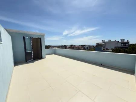 2 1 New Duplex Cottage With Sea View With Large Garden For Sale In Doganbey, Seferihisar