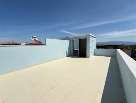 2 1 New Duplex Cottage With Sea View With Large Garden For Sale In Doganbey, Seferihisar
