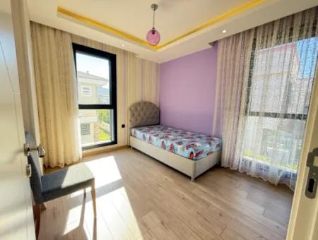 3 1 Detached Garden Duplex Villa With Pool For Sale In Doganbey, Seferihisar