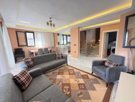 3 1 Detached Garden Duplex Villa With Pool For Sale In Doganbey, Seferihisar