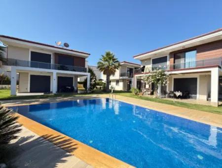 3 1 Detached Garden Duplex Villa With Pool For Sale In Doganbey, Seferihisar