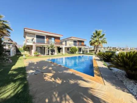 3 1 Detached Garden Duplex Villa With Pool For Sale In Doganbey, Seferihisar