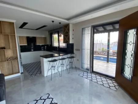 3 1 Detached Sea View Villa With Pool For Sale In Doganbey, Seferihisar