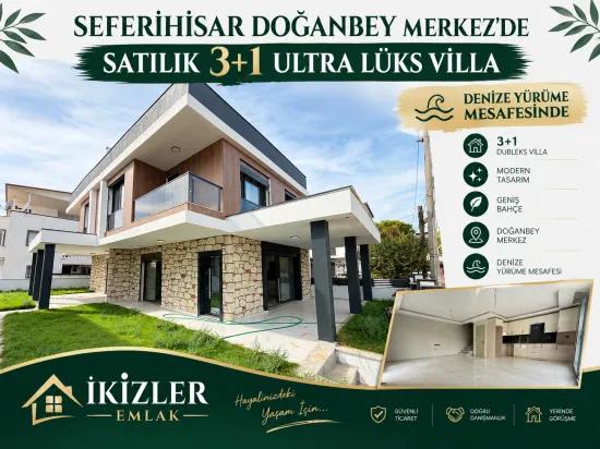 🏡 Seferihisar Doğanbey В Центре Продаётся 3+1 Ультра Роскошный Дуплекс Вилла