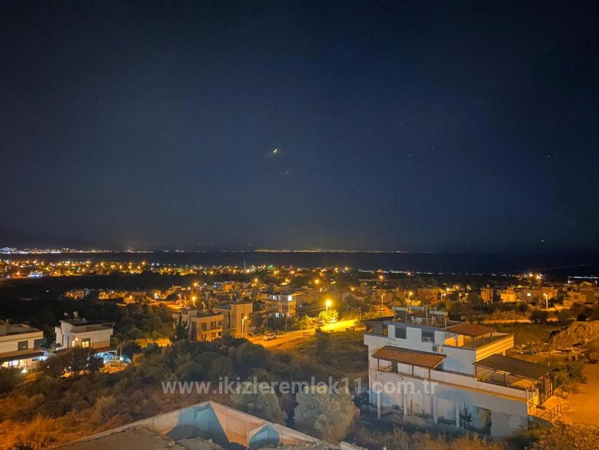 Seferihisar Doğanbey'de Satılık 3+1 Müstakil Deniz Manzaralı Havuzlu Villa